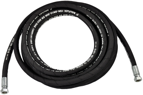 High pressure rubber hoses in accordance with SAE 100 R2AT