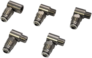 90° – high pressure swivel joints in stainless steel